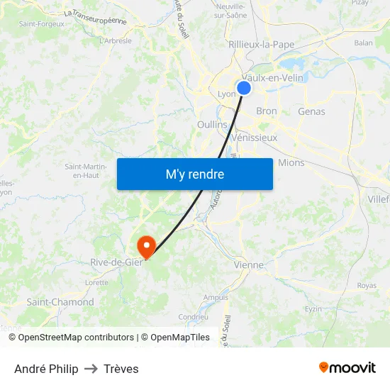 André Philip to Trèves map