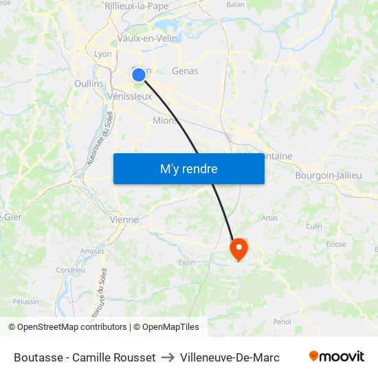 Boutasse - Camille Rousset to Villeneuve-De-Marc map