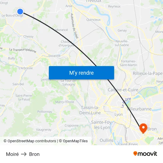 Moiré to Bron map