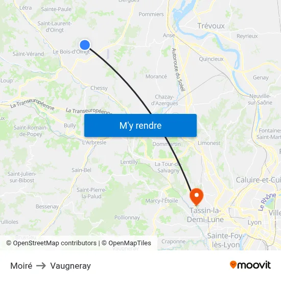 Moiré to Vaugneray map