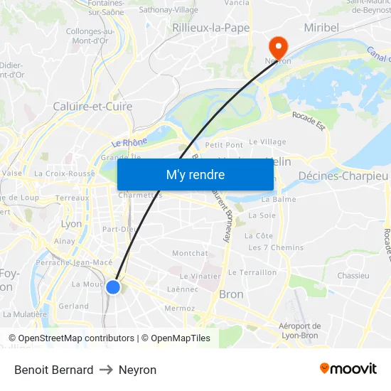 Benoit Bernard to Neyron map