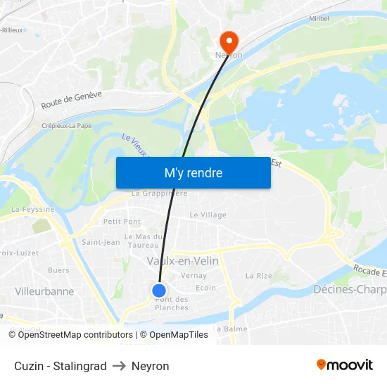 Cuzin - Stalingrad to Neyron map