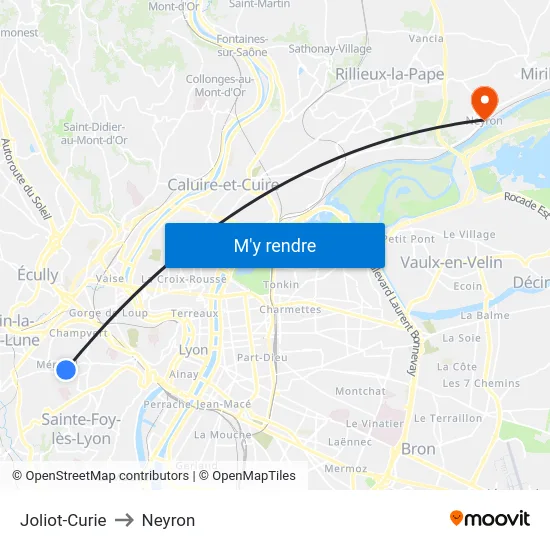 Joliot-Curie to Neyron map