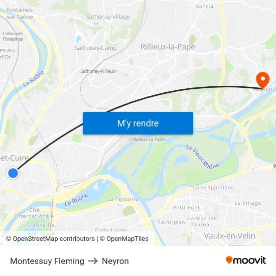 Montessuy Fleming to Neyron map
