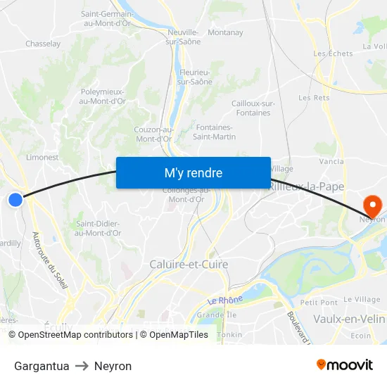 Gargantua to Neyron map