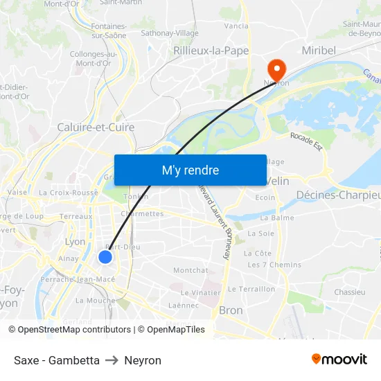 Saxe - Gambetta to Neyron map