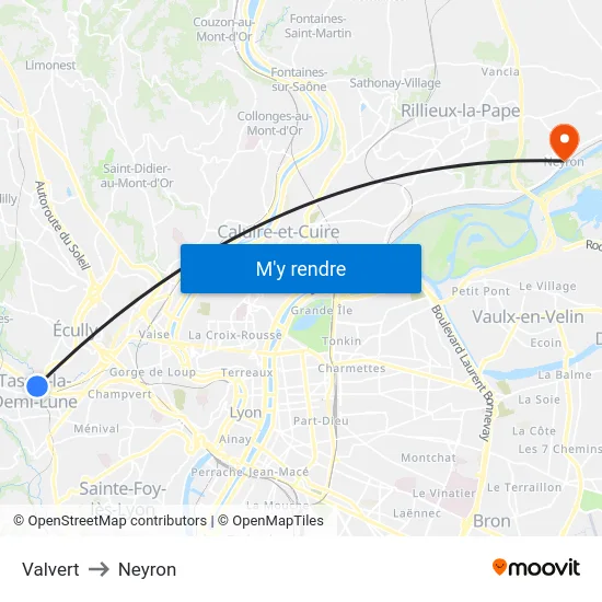 Valvert to Neyron map