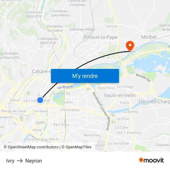 Ivry to Neyron map