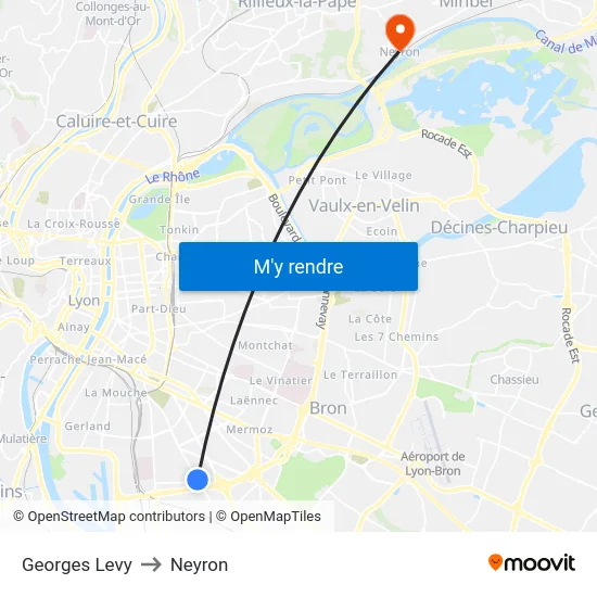 Georges Levy to Neyron map