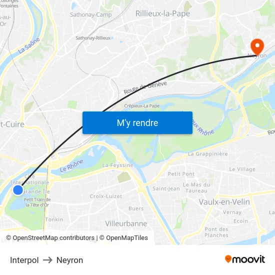 Interpol to Neyron map