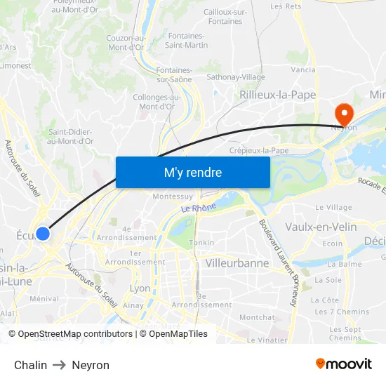 Chalin to Neyron map