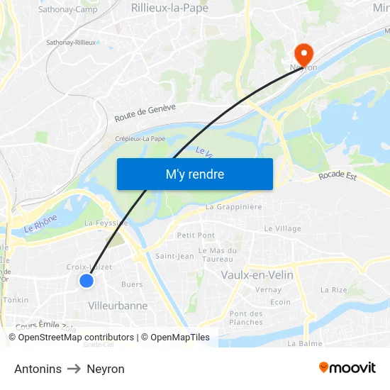 Antonins to Neyron map