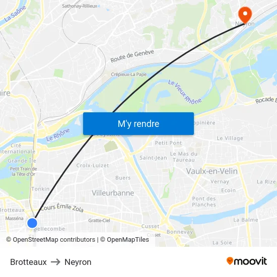 Brotteaux to Neyron map