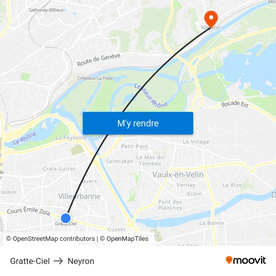 Gratte-Ciel to Neyron map
