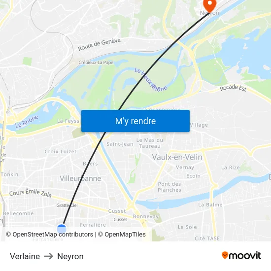 Verlaine to Neyron map