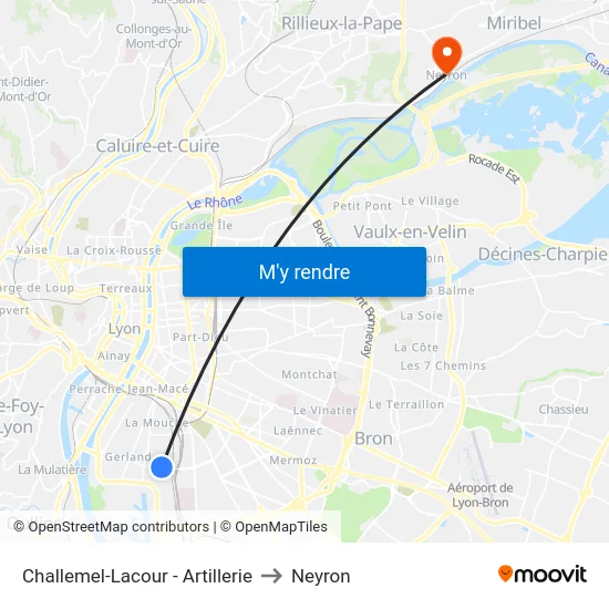Challemel-Lacour - Artillerie to Neyron map