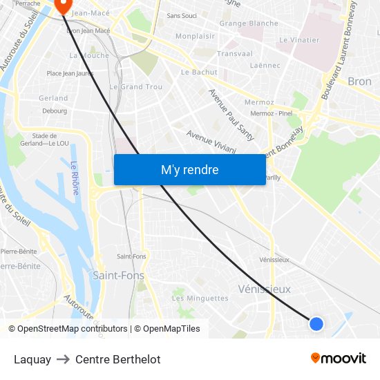 Laquay to Centre Berthelot map