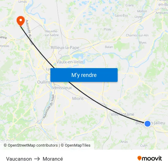 Vaucanson to Morancé map