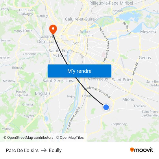 Parc De Loisirs to Écully map