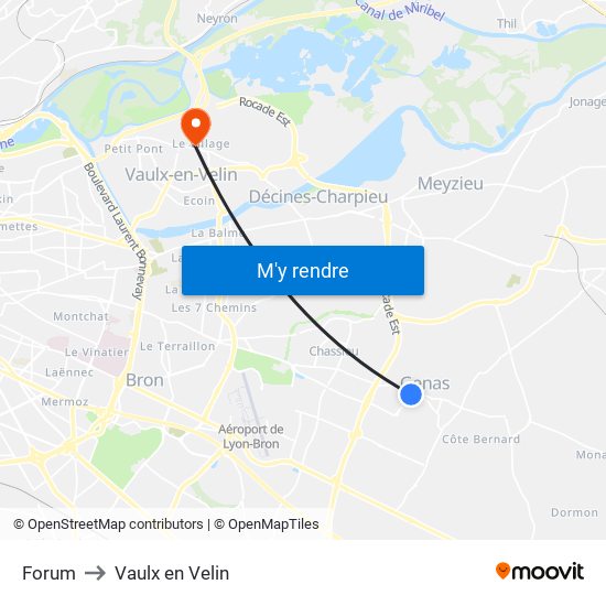 Forum to Vaulx en Velin map