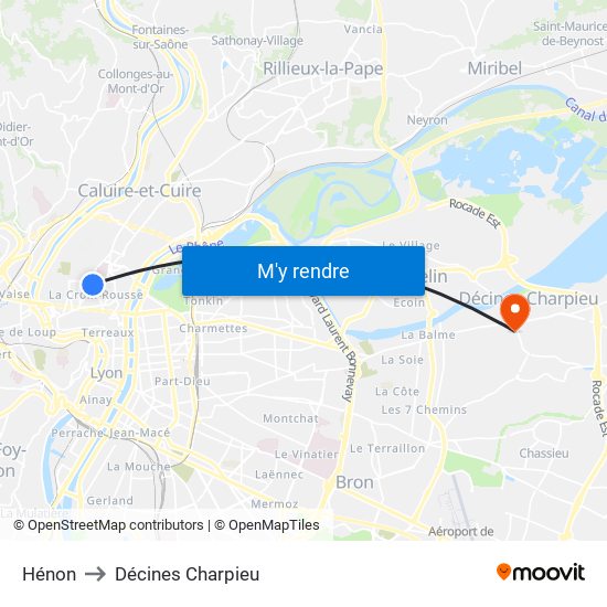 Hénon to Décines Charpieu map