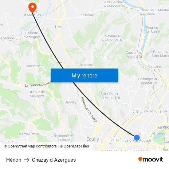 Hénon to Chazay d Azergues map