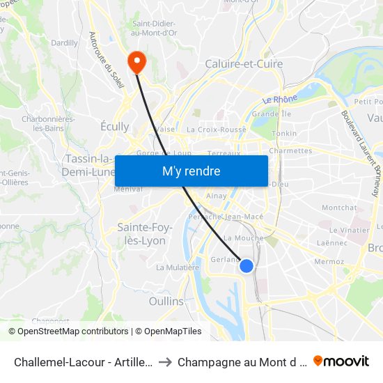 Challemel-Lacour - Artillerie to Champagne au Mont d Or map