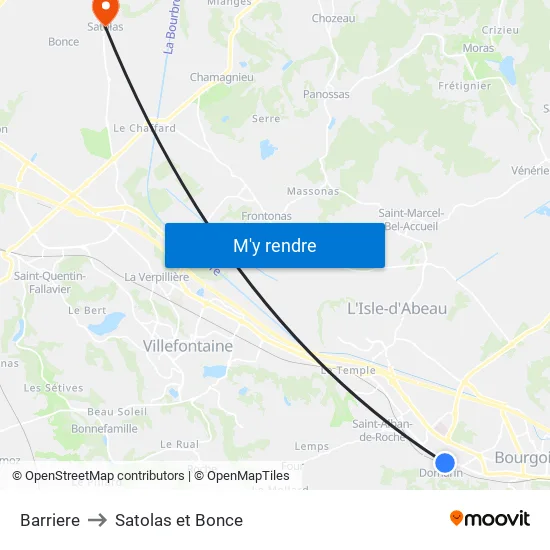 Barriere to Satolas et Bonce map