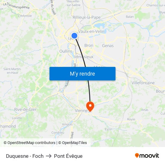 Duquesne - Foch to Pont Évêque map