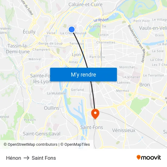 Hénon to Saint Fons map