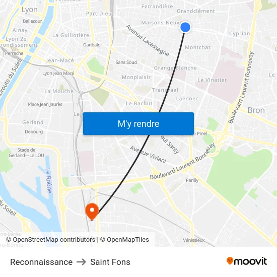 Reconnaissance to Saint Fons map
