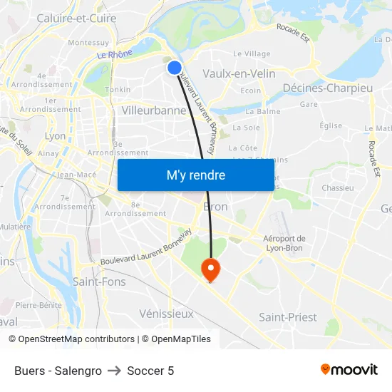 Buers - Salengro to Soccer 5 map