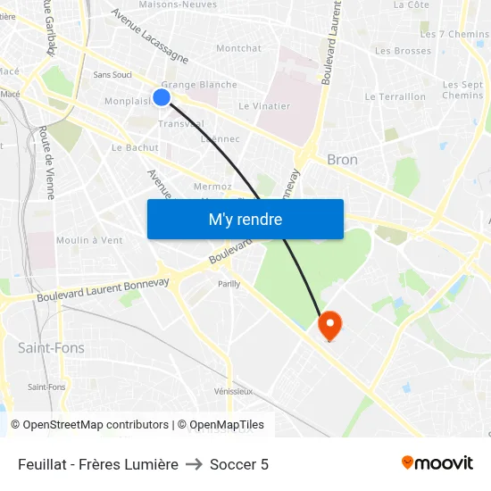 Feuillat - Frères Lumière to Soccer 5 map