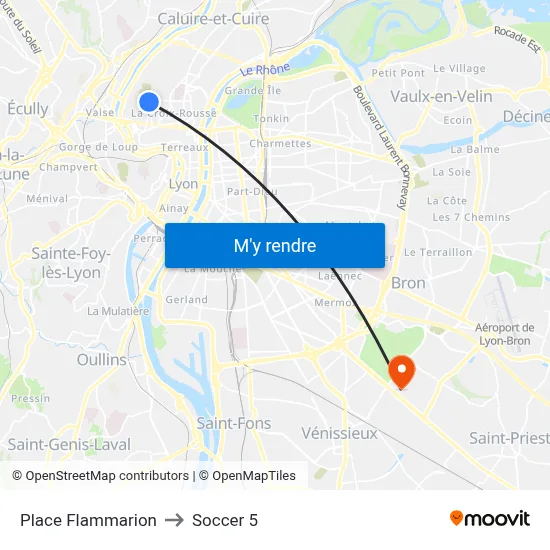 Place Flammarion to Soccer 5 map