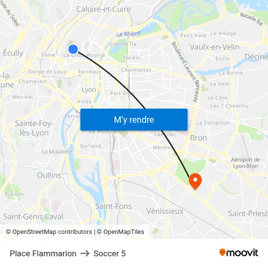 Place Flammarion to Soccer 5 map