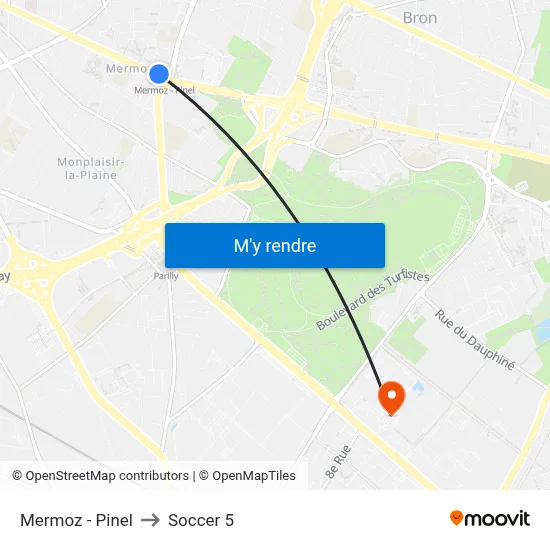 Mermoz - Pinel to Soccer 5 map