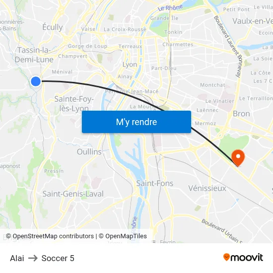 Alai to Soccer 5 map