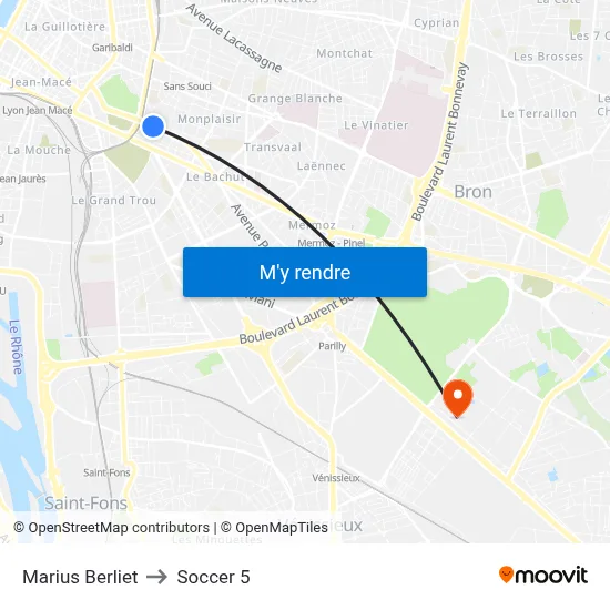 Marius Berliet to Soccer 5 map