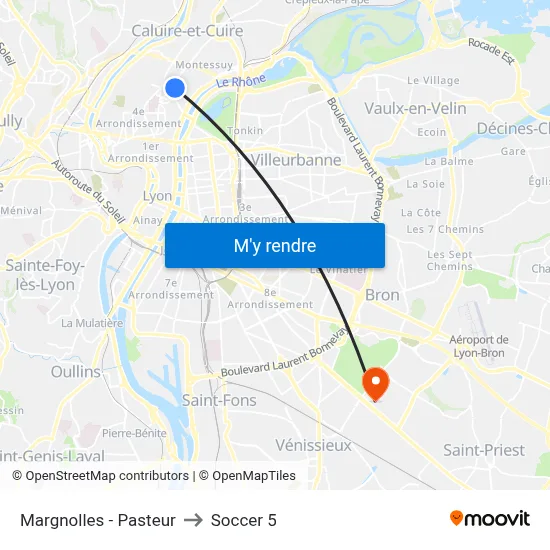 Margnolles - Pasteur to Soccer 5 map