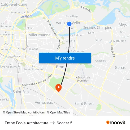Entpe Ecole Architecture to Soccer 5 map