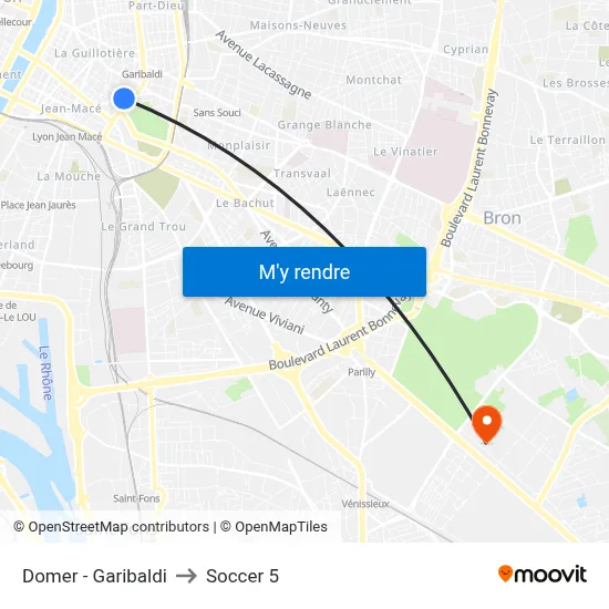 Domer - Garibaldi to Soccer 5 map