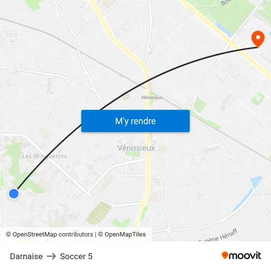 Darnaise to Soccer 5 map