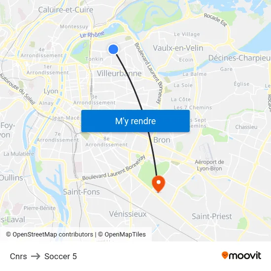 Cnrs to Soccer 5 map