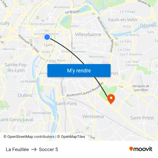 La Feuillée to Soccer 5 map