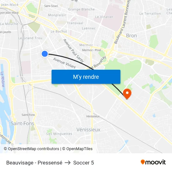 Beauvisage - Pressensé to Soccer 5 map