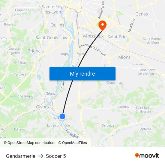 Gendarmerie to Soccer 5 map