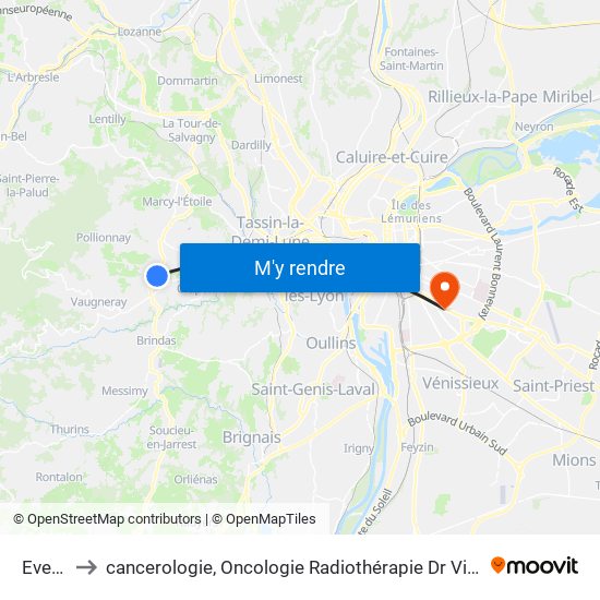 Evellier to cancerologie, Oncologie Radiothérapie Dr Vincent Mammar map