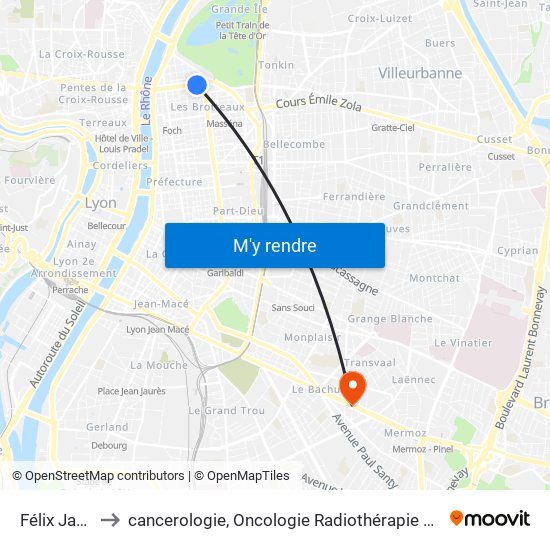 Félix Jacquier to cancerologie, Oncologie Radiothérapie Dr Vincent Mammar map