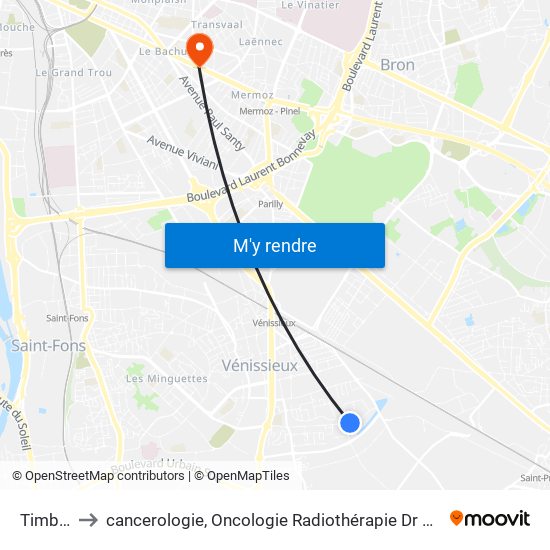 Timbaud to cancerologie, Oncologie Radiothérapie Dr Vincent Mammar map