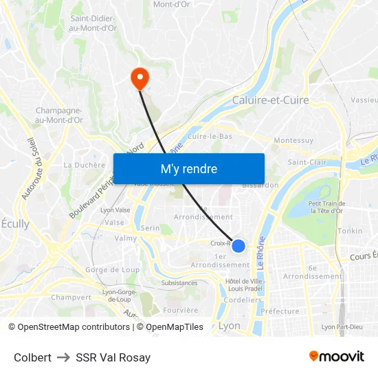 Colbert to SSR Val Rosay map